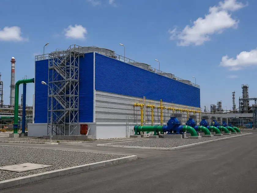 Cooling tower of a plant